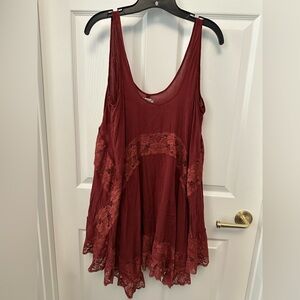 Free people lace slip dress